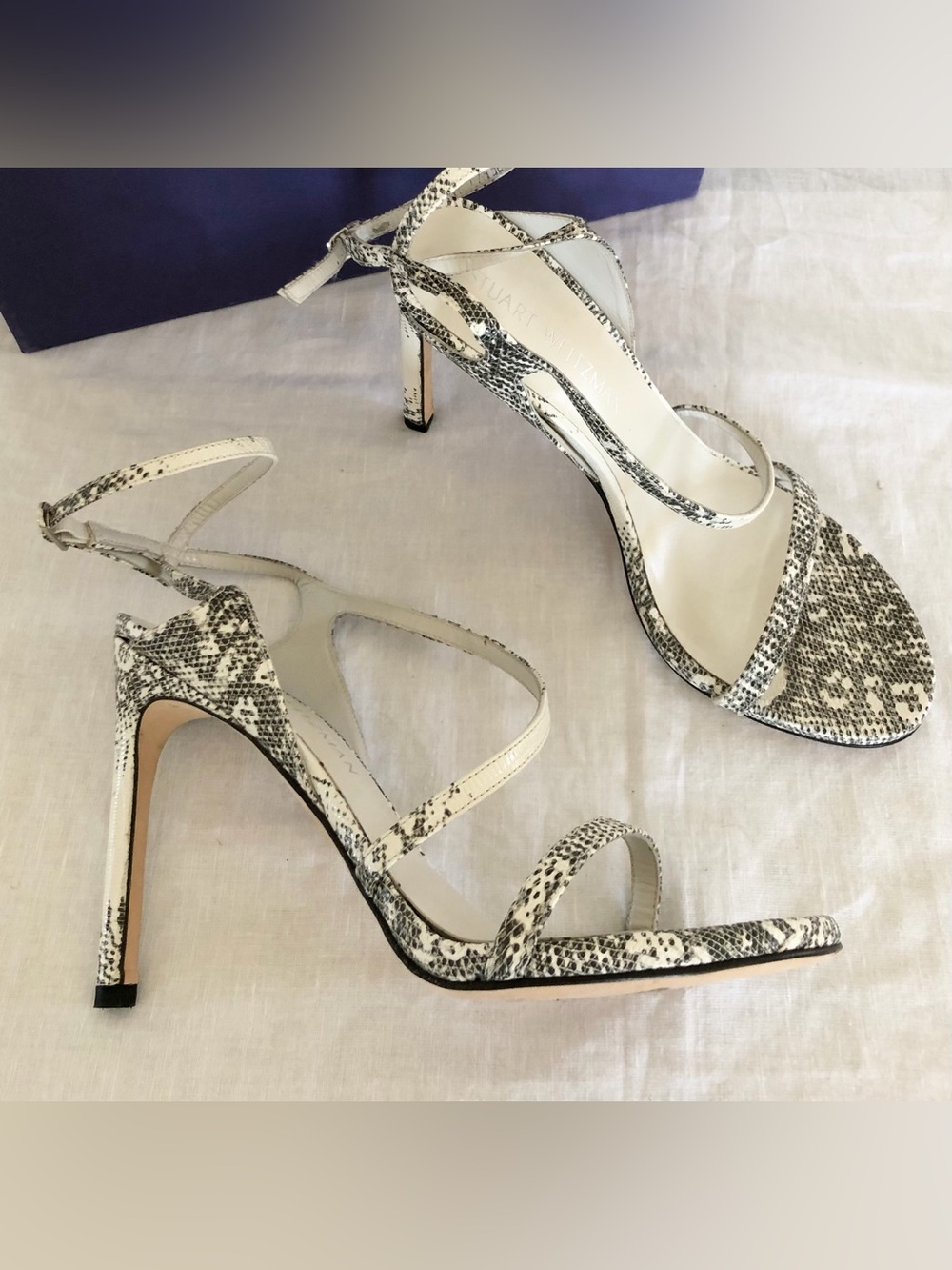 Stuart Weitzman Snakeskin Print Stilettos Heels